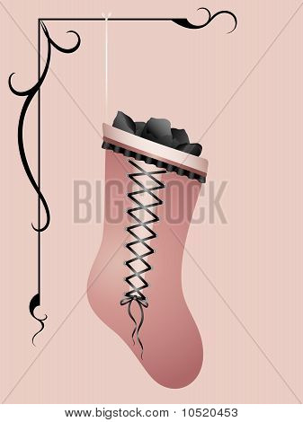 Pink frække strømpe