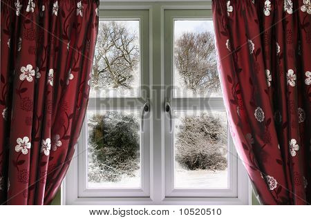 Winter view from a window