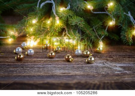 christmas background with lights