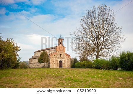 Romanic Church Of Saint Secondo In Cortazzone, Italy