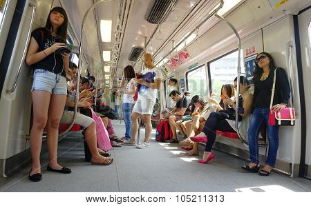 Passengers In The Train Mrt