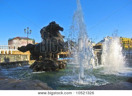 Fontein paarden