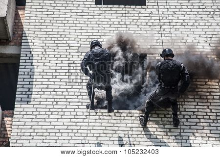 SWAT assault operation