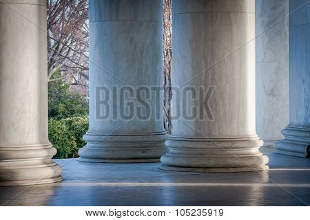Columns at Jefferson Memorial