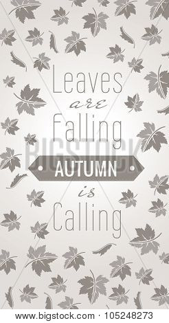 Fall autumn leaves falling