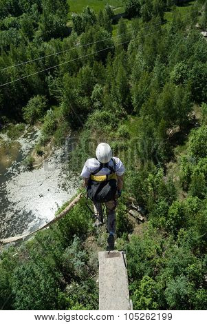 Extreme sports Ropejumping