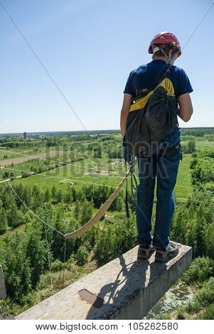 Extreme sports Ropejumping