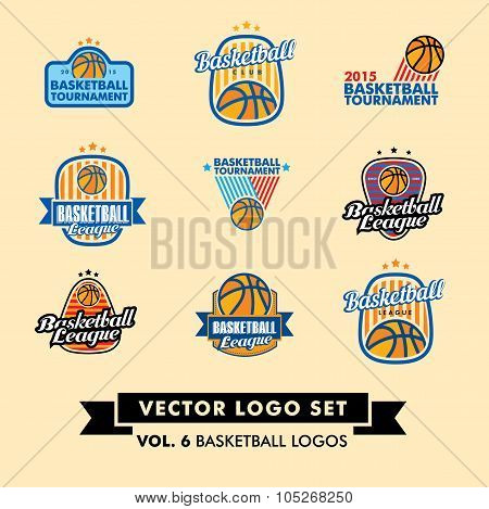 Basketball Vector Logo Set