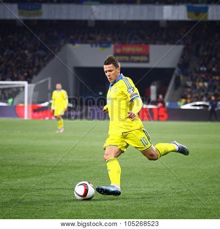 Uefa Euro 2016 Qualifying Round Game Ukraine Vs Spain