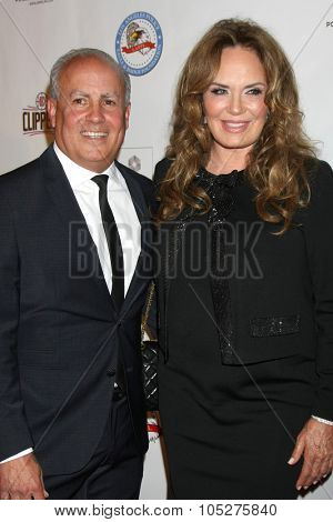 LOS ANGELES - OCT 17:  Peter R Repovich, Catherine Bach at the  LAPD Eagle & Badge Foundation Gala at the Century Plaza Hotel on October 17, 2015 in Century City, CA