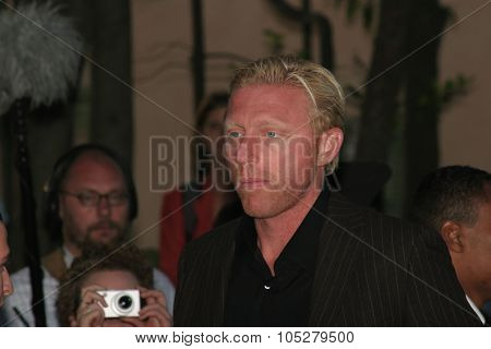 CANNES, FRANCE - MAY 25: Former German tennis player Boris Becker arrives at 'Cinema Against AIDS 2006',   at  de Mougins during the 59th Cannes  Festival May 25, 2006 in Cannes, France.