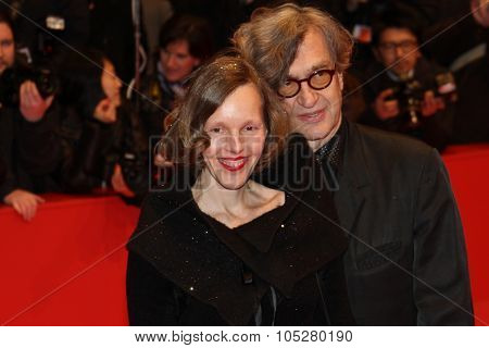 BERLIN - FEBRUARY 20: Wim Wenders and wife Donata attends the 'Otouto'  Premiere during  of the 60th Berlin International Film Festival at the Berlinale Palast on February 20, 2010 in Berlin, Germany.