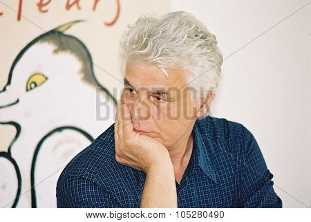 CANNES, FRANCE - MAY 20: Michele Placido  attends press conference L'odore del sangue at the 57th Cannes Film Festival on May 20, 2004 in Cannes, France