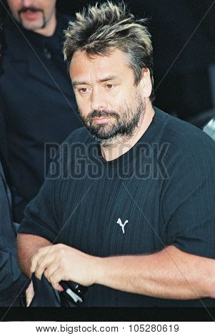CANNES, FRANCE - MAY 22: Luc Besson   arrives for the AmfAR Charity Event at the Le Moulin de Mougins during the 56th International Cannes Film Festival on May 22, 2003 in Cannes, France