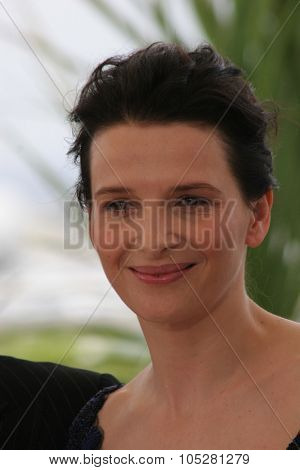 CANNES, FRANCE - MAY 14: Actress Juliette Binoche attends a photocall promoting the film 'Cache' at the Palais during the 58th International Cannes Film Festival May 14, 2005 in Cannes, France