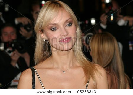 CANNES, FRANCE - MAY 16: Russian model Inna Zobova attends a screening of 'A History of Violence' at the Grand Theatre during the 58th International Cannes Film Festival May 16, 2005 in Cannes, France