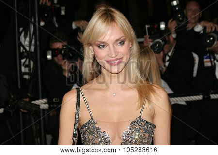 CANNES, FRANCE - MAY 16: Russian model Inna Zobova attends a screening of 'A History of Violence' at the  Theatre during the 58th International Cannes Film Festival May 16, 2005 in Cannes, France