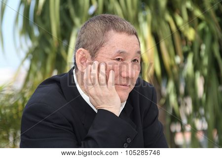 CANNES, FRANCE - MAY 17: Writer/director/actor Takeshi Kitano attend the 'Outrage' Photo Call held at the Palais des Festivals during the 63rd  Cannes Film Festival on May 17, 2010 in Cannes, France