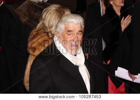 BERLIN, GERMANY - FEBRUARY 10: Mario Adorf attends the 'True Grit' Premiere during the opening day of the 61st Berlin Film Festival at Berlinale Palace on February 10, 2011 in Berlin, Germany.