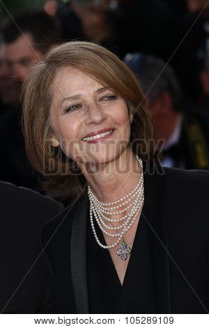 CANNES, FRANCE - MAY 16: Charlotte Rampling attends 'The Tree Of Life' premiere during the 64th Annual Cannes Film Festival at Palais des Festivals on May 16, 2011 in Cannes, France