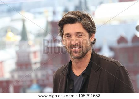 MOSCOW, RUSSIA - JUNE 23: Patrick Dempsey poses for a photocall before global premiere of 'Transformers 3' movie on the roof of the Ritz hotel on June 23, 2011 in Moscow, Russia