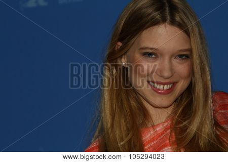 BERLIN, GERMANY - FEBRUARY 13: Actress Lea Seydoux attends the 'L'Enfant d'en haut' Photocall during of the 62nd Berlin  Film Festival at the Grand Hyatt on February 13, 2012 in Berlin, Germany
