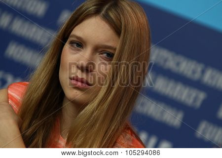 BERLIN, GERMANY - FEBRUARY 13: Actress Lea Seydoux attends the 'L'Enfant d'en haut' Press Conference during of the 62nd Berlin Film Festival at the Grand Hyatt on February 13, 2012 in Berlin, Germany