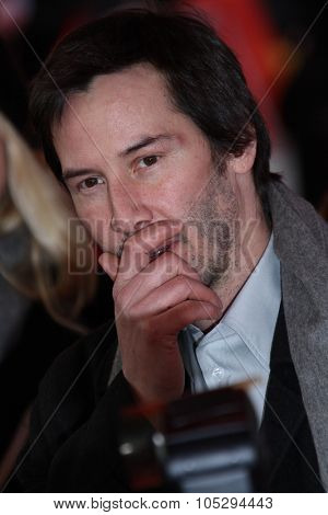 BERLIN, GERMANY - FEBRUARY 15: Keanu Reeves attends the 'Side By Side' Premiere during of the 62nd Berlin  Film Festival at the Haus Der Berliner Festspiele on February 15, 2012 in Berlin, Germany