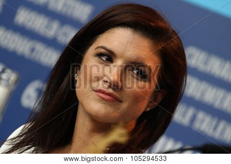 BERLIN, GERMANY - FEBRUARY 15: Gina Carano  attends the 'Haywire' Press Conference during of the 62nd Berlin  Film Festival at the Grand Hyatt on February 15, 2012 in Berlin, Germany.