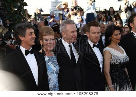 CANNES, FRANCE - MAY 16:  Ewan McGregor, Jean-Paul Gaultier attends opening ceremony and 'Moonrise Kingdom' premiere during the 65th  Cannes Film Festival at Palais  on May 16, 2012 in Cannes, France.