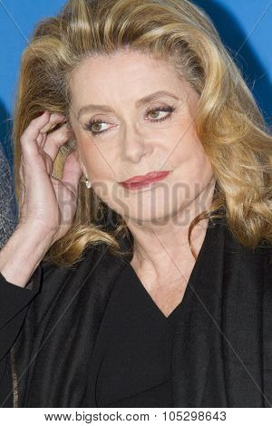 BERLIN, GERMANY - FEBRUARY 15: Actress Catherine Deneuve attends the 'On My Way' Photocall during the 63rd Berlinale International Film Festival on February 15, 2013 in Berlin, Germany.