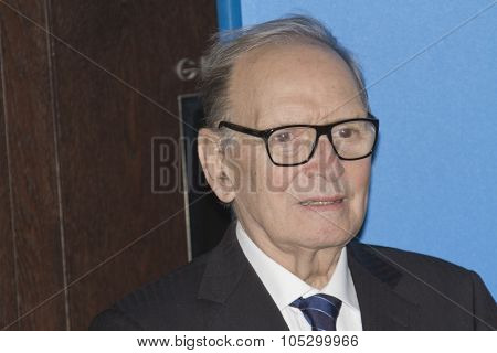 BERLIN, GERMANY - FEBRUARY 12: Composer Ennio Morricone attends the 'The Best Offer' Photocall during the 63rd  Festival at the Grand Hyatt Hotel on February 12, 2013 in Berlin, Germany.