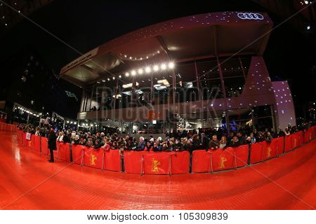 BERLIN, GERMANY - FEBRUARY 07: Audi Palast, the main venue at the 65th Berlinale International Film Festival on February 07, 2015 in Berlin, Germany