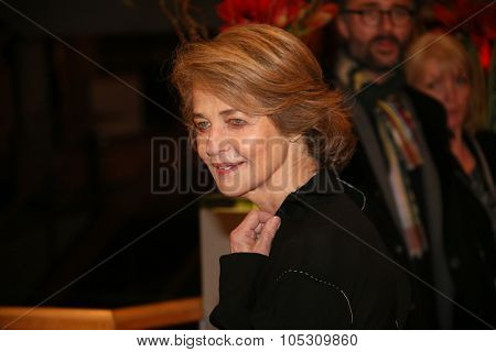 BERLIN, GERMANY - FEBRUARY 06: Charlotte Rampling  attend the '45 Years' premiere during the 65th Berlinale International Film Festival at Berlinale Palace on February 6, 2015 in Berlin, Germany