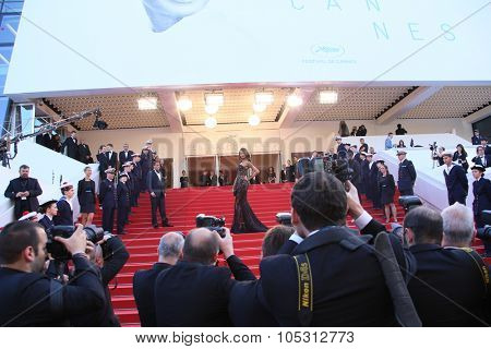 Jourdan Dunn attends the 'The Little Prince' premiere during the 68th annual Cannes Film Festival on May 22, 2015 in Cannes, France.