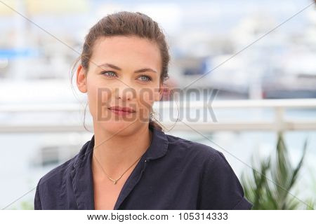 Aomi Muyock attends the 'Love' photocall during the 68th annual Cannes Film Festival on May 21, 2015 in Cannes, France.