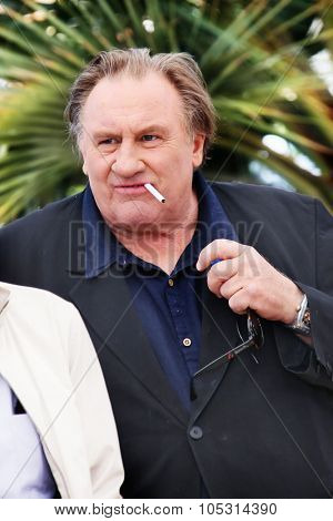 Actor Gerard Depardieu  attends the 'Valley Of Love' photocall during the 68th annual Cannes Film Festival on May 22, 2015 in Cannes, France.