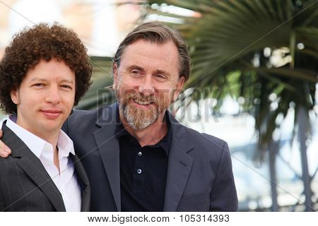 Actor Tim Roth, Michel Franco attend the 'Chronic' Photocall during the 68th annual Cannes Film Festival on May 22, 2015 in Cannes, France.