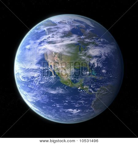 Planet Earth - zwart