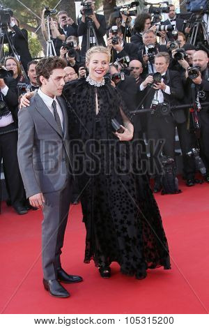 Sienna Miller & Xavier Dolan attend the 'Carol' Premiere during the 68th annual Cannes Film Festival on May 17, 2015 in Cannes, France.