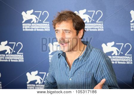 Venice, Italy - 11 September 2015: Adriano Giannini  attends a photocall for 'Per Amor Vostro' during the 72nd Venice Film Festival