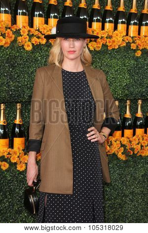 LOS ANGELES - OCT 17:  January Jones at the Sixth-Annual Veuve Clicquot Polo Classic at the Will Rogers State Historic Park on October 17, 2015 in acific Palisades, CA