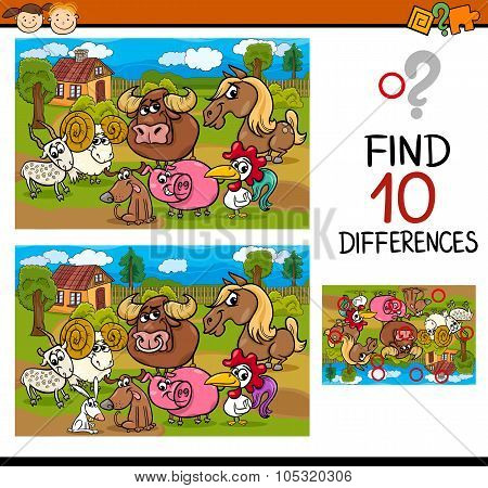 Differences Task With Animals