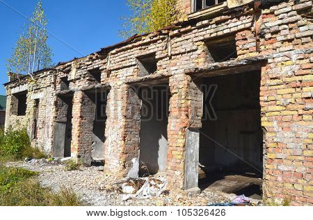 KIEV, UKRAINE - OCT 4, 2015: Abandoned radio communication centre on October 4, 2015 Kiev, Ukraine