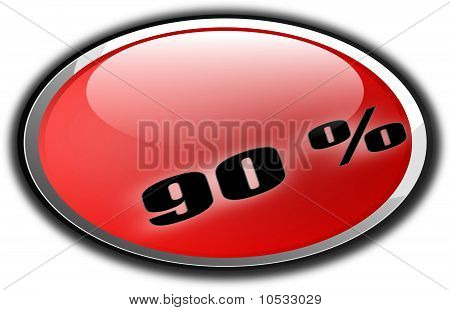 Pulsante il 90 per cento