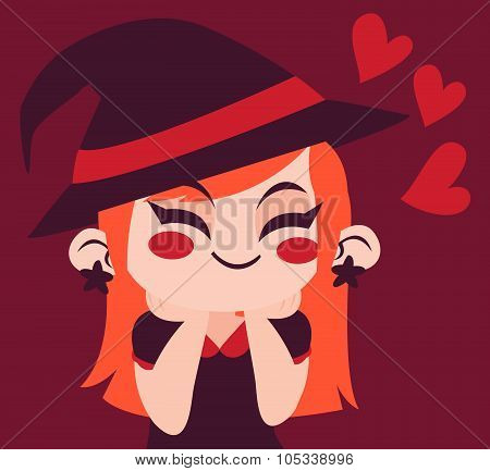 Cute Witch In Love
