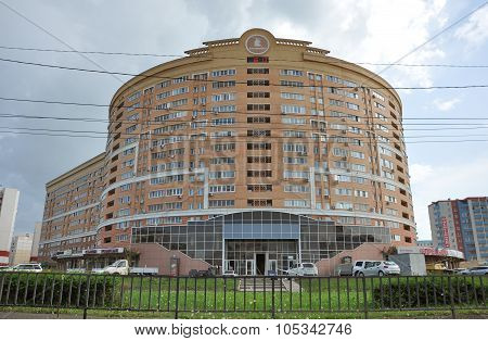 Lipetsk RUSSIA - 29.05.2015. Lipetsk - the administrative center of Lipetsk region. View of street Katukova
