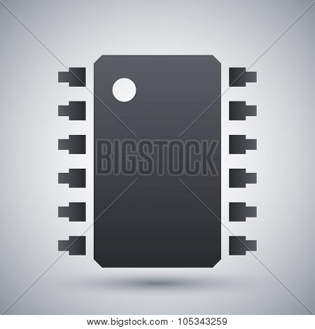 Vector Microchip Icon