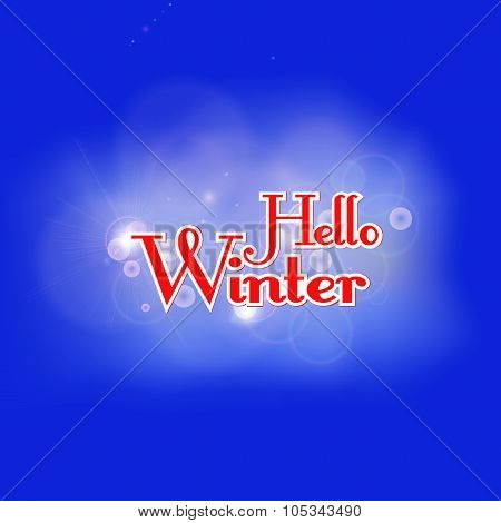 Hello Winter vector illustration