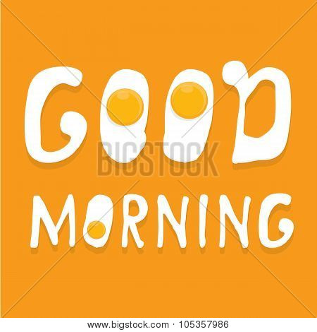 Fried Egg vector . good morning concept.